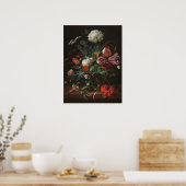 花の花瓶 – Jan Davidsz. de Heem ポスター (キッチン)