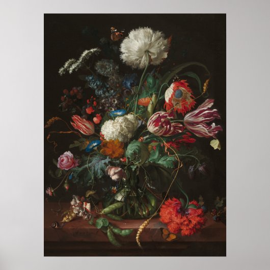 花の花瓶 – Jan Davidsz. de Heem ポスター (正面)