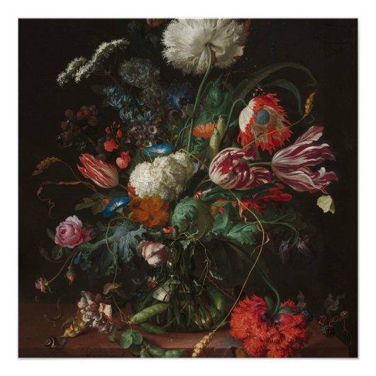花の花瓶 – Jan Davidsz. de Heem ポスター (正面)