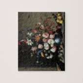 花の花瓶by a Window, Balthasar van der Ast ジグソーパズル (縦)