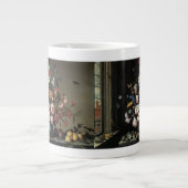 花の花瓶by a Window, Balthasar van der Ast ジャンボコーヒーマグカップ (正面)