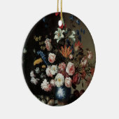 花の花瓶by a Window, Balthasar van der Ast セラミックオーナメント (右)