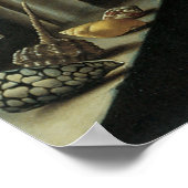 花の花瓶by a Window, Balthasar van der Ast ポスター (角)