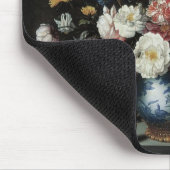 花の花瓶by a Window, Balthasar van der Ast マウスパッド (コーナー)