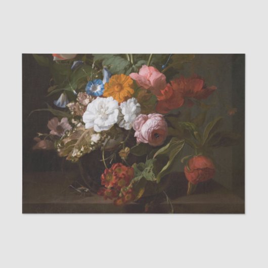 花の花瓶by Rachel Ruysch 薄葉紙 (正面)