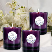 花の花結婚と花婿の名前 ラウンドシール