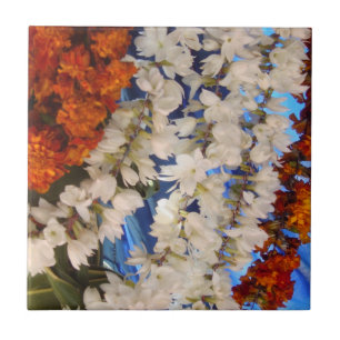 花の花輪インド タイル