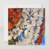 花の花輪インド 招待状 (正面)