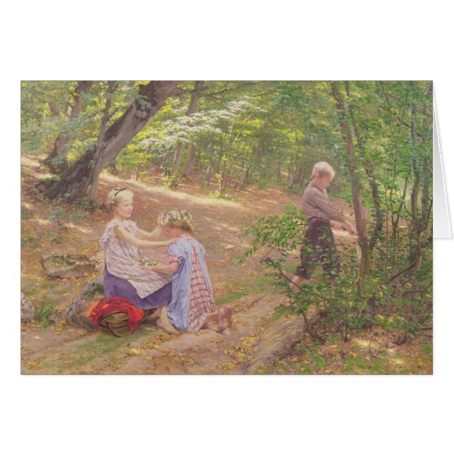 花の花輪、19世紀 (正面横)