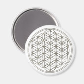 花の花 – シルバー マグネット (正面/裏面)