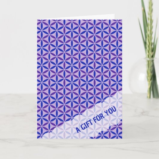 花の花 – スタンプ模様4 カード (正面)