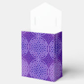花の花 – スタンプ模様 – 紫 フェイバーボックス (オープン)