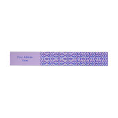 花の花 – スタンプ模様 – BG 4 ラップアラウンド宛名ラベル (単一)