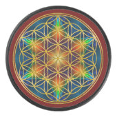 花の花 – フラクタル花1 アイスホッケーパック (正面)