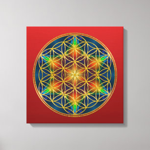 花の花 – フラクタル花1 キャンバスプリント