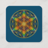 花の花 – フラクタル花1 スクエア名刺 (正面)