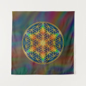 花の花 – フラクタル花1 タペストリー (正面)