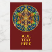 花の花 – フラクタル花1 フードラベル (シングルラベル)