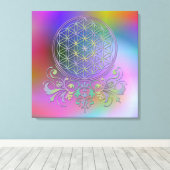 花の花/ブルームデレベンス – オーナメントII キャンバスプリント (インサイチュ (ウッドフロア))