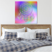 花の花/ブルームデレベンス – オーナメントII キャンバスプリント (インサイチュ (寝室))