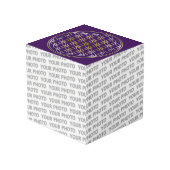 花の花/ブルームデレベンス – シルバー金ゴールド フォトキューブ (裏面アングル)