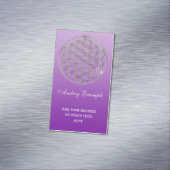 花の花/ブルームデレベンス – シルバー マグネット名刺 (インサイチュ)