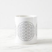 花の花/ブルームデレベンス – スタンプ白 コーヒーマグカップ (中央)