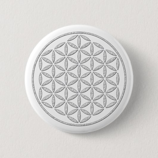 花の花/ブルームデレベンス – スタンプ白 缶バッジ (正面)