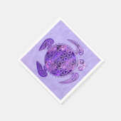 花の花/ブルームデレベンス – タートルパープル スタンダードカクテルナプキン (角)