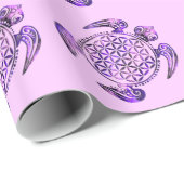 花の花/ブルームデレベンス – タートルパープル ラッピングペーパー (ロールコーナー)