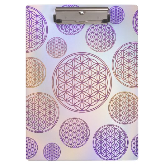 花の花/ブルームデレベンス – パタンバイオレット クリップボード (正面)