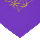 花の花/ブルームデレベンス – パターン金ゴールド テーブルクロス (アングル)