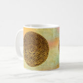 花の花/ブルームデレベンス – メダル金ゴールド コーヒーマグカップ (正面左)