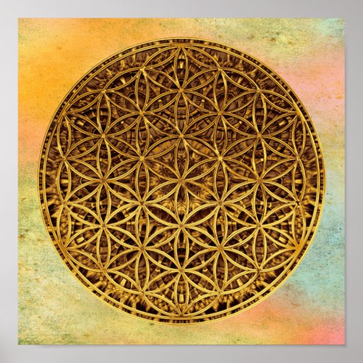 花の花/ブルームデレベンス – メダル金ゴールド ポスター (正面)