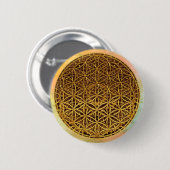 花の花/ブルームデレベンス – メダル金ゴールド 缶バッジ (正面&裏面)