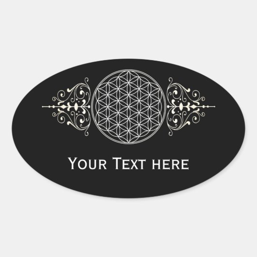 花の花/ブルームデレベンス – ヴィンテージI 楕円形シール (正面)