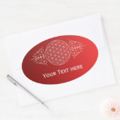 花の花/ブルームデレベンス – ヴィンテージIa 楕円形シール (封筒)