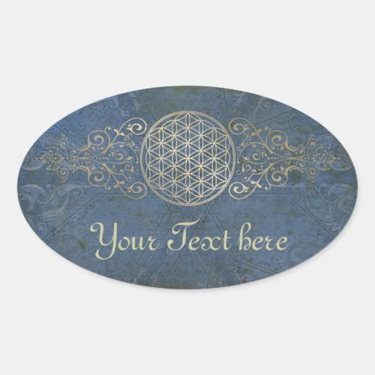 花の花/ブルームデレベンス – ヴィンテージIX 楕円形シール (正面)