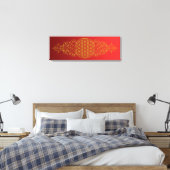 花の花/ブルームデレベンス – ヴィンテージXI キャンバスプリント (インサイチュ (寝室))