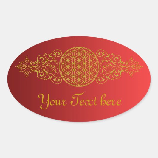 花の花/ブルームデレベンス – ヴィンテージXI 楕円形シール (正面)