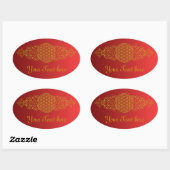 花の花/ブルームデレベンス – ヴィンテージXI 楕円形シール (シート)