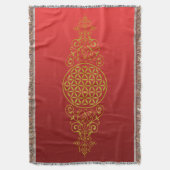 花の花/ブルームデレベンス – ヴィンテージXII スローブランケット (正面縦)