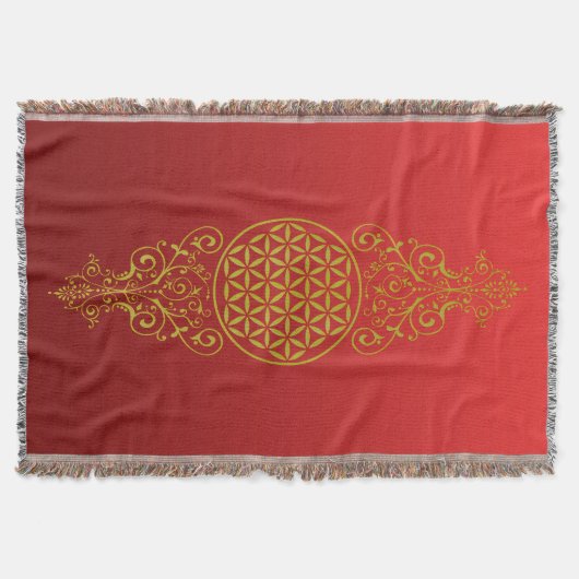 花の花/ブルームデレベンス – ヴィンテージXII スローブランケット (正面)