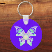 花の花/ブルームデレベンス – 蝶 キーホルダー (正面)