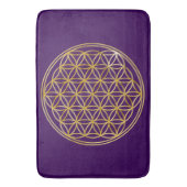 花の花/ブルームデレベンス – 金ゴールド バスマット (正面縦)