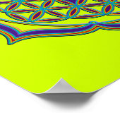 花の花/ブルームデレベンス – Lotus Contour ポスター (角)