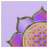 花の花/ブルームデレベンス – Lotus violet ファブリック (クローズアップ)