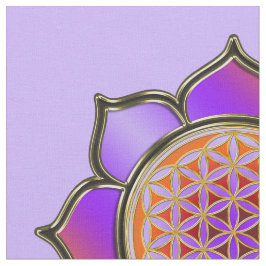 花の花/ブルームデレベンス – Lotus violet ファブリック