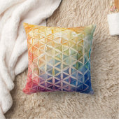 花の花 – 水色絵を描の クッション (ブランケット)