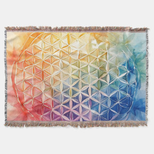 花の花 – 水色絵を描の スローブランケット